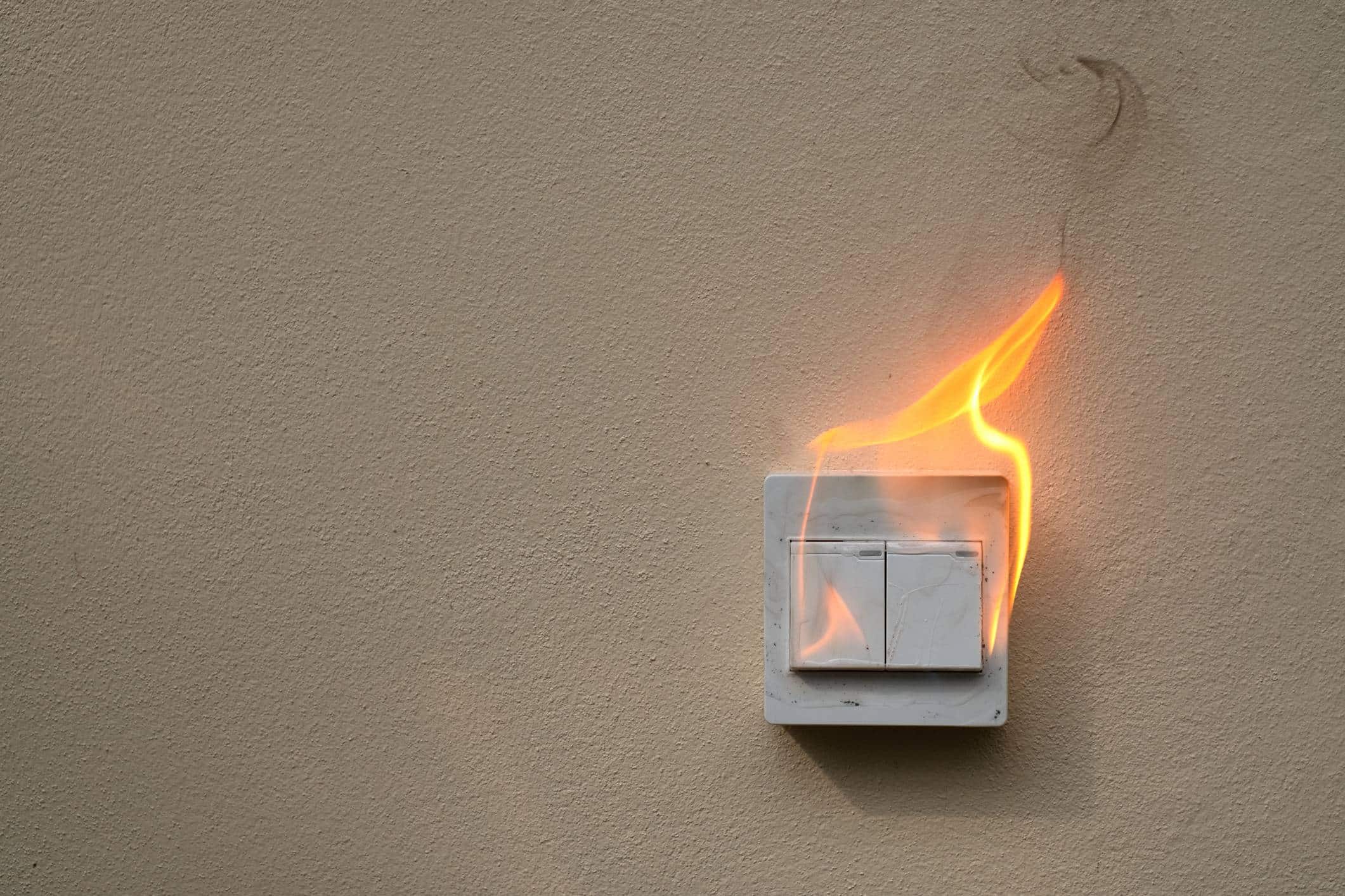 incendie électrique