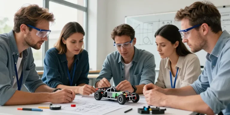 team building construction voiture