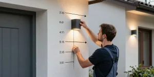 à quelle hauteur mettre un éclairage extérieur